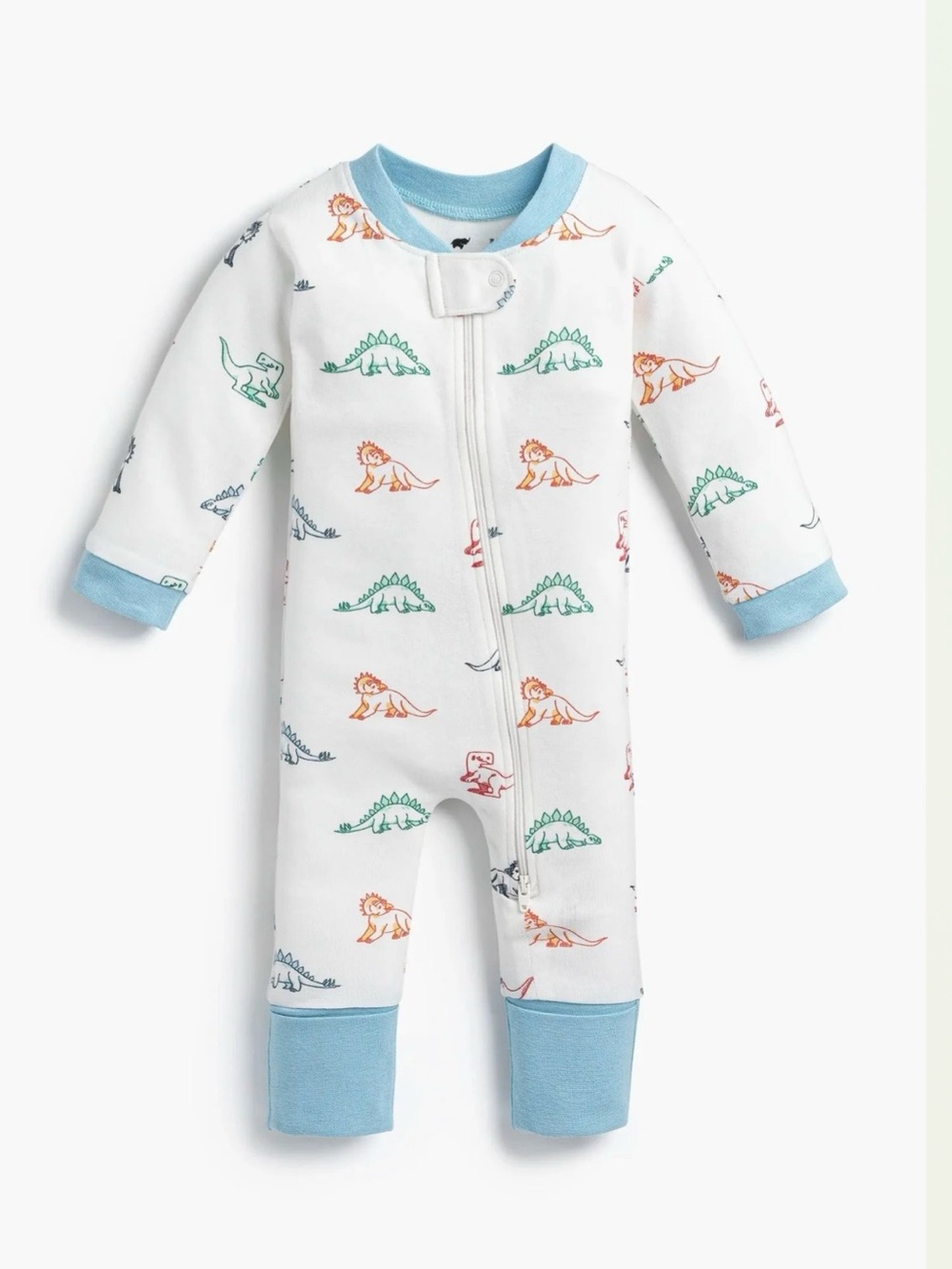 Monica+Andy Baby Boy Dinosaur Print Footed One-Piece